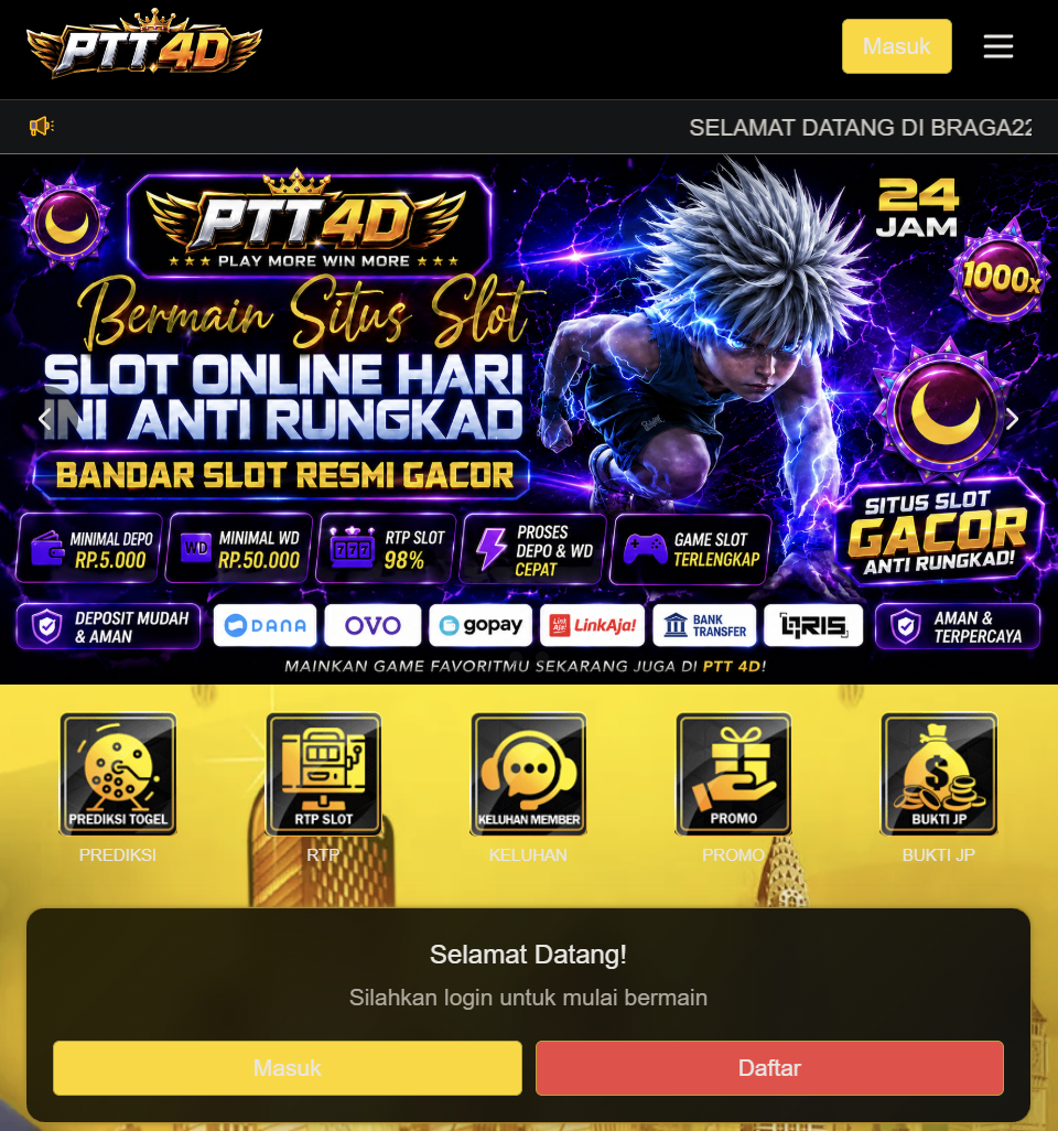 PTT4D: Jembatan Game Online Menuju Kemenangan Anti Kalah
